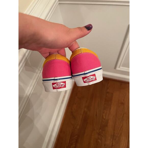 NEW Vans Authentic Era Color Block Blue Yellow Pink Skate Men's 5.5 Women's 7 - Picture 5 of 5